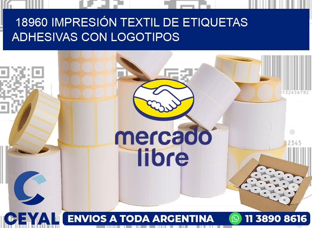 18960 IMPRESIÓN TEXTIL DE ETIQUETAS ADHESIVAS CON LOGOTIPOS