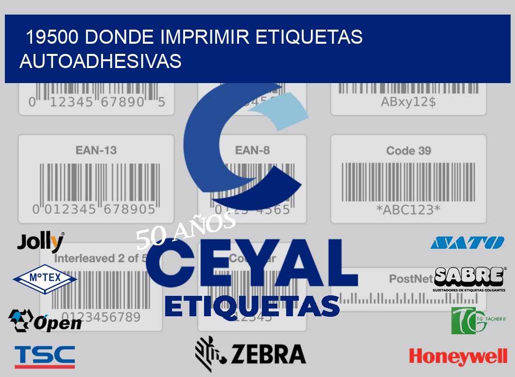 19500 DONDE IMPRIMIR ETIQUETAS AUTOADHESIVAS