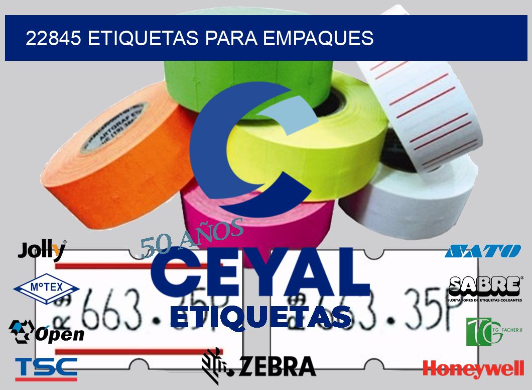 22845 ETIQUETAS PARA EMPAQUES
