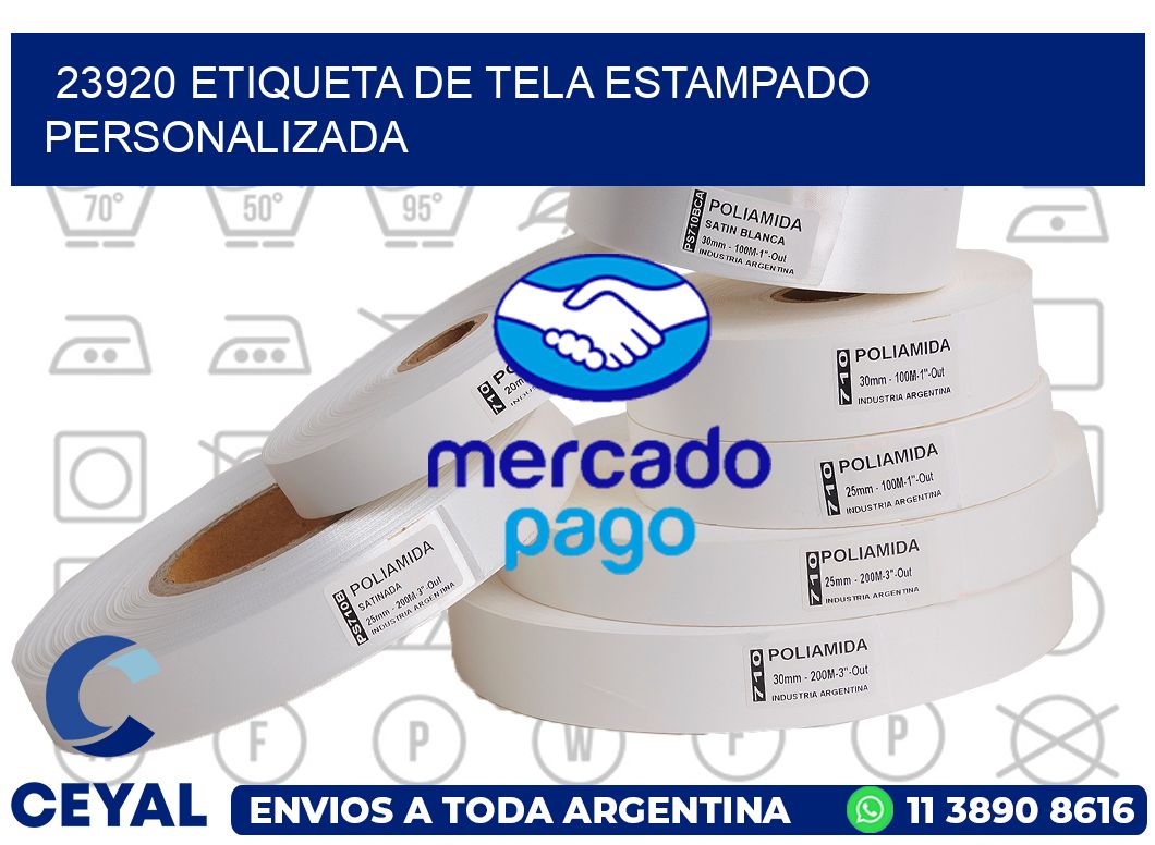 23920 ETIQUETA DE TELA ESTAMPADO PERSONALIZADA