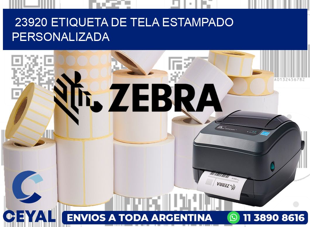 23920 ETIQUETA DE TELA ESTAMPADO PERSONALIZADA