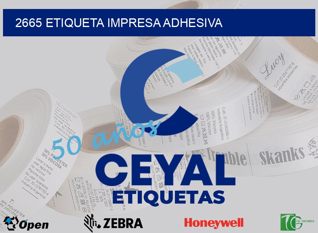 2665 ETIQUETA IMPRESA ADHESIVA