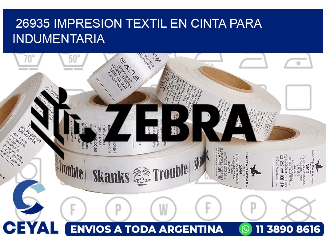26935 IMPRESION TEXTIL EN CINTA PARA INDUMENTARIA