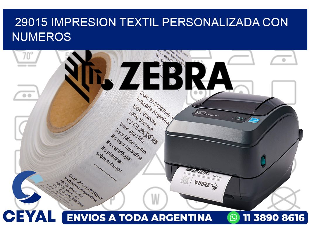 29015 IMPRESION TEXTIL PERSONALIZADA CON NUMEROS