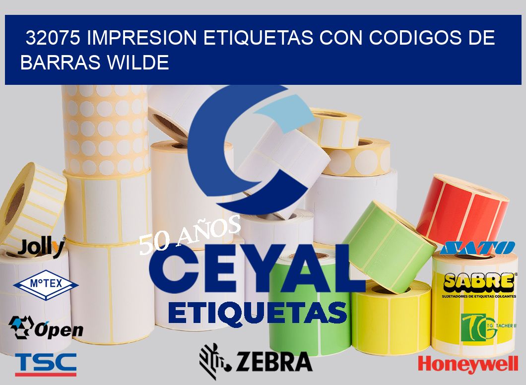 32075 IMPRESION ETIQUETAS CON CODIGOS DE BARRAS WILDE