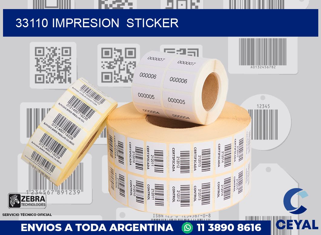 33110 impresion  sticker