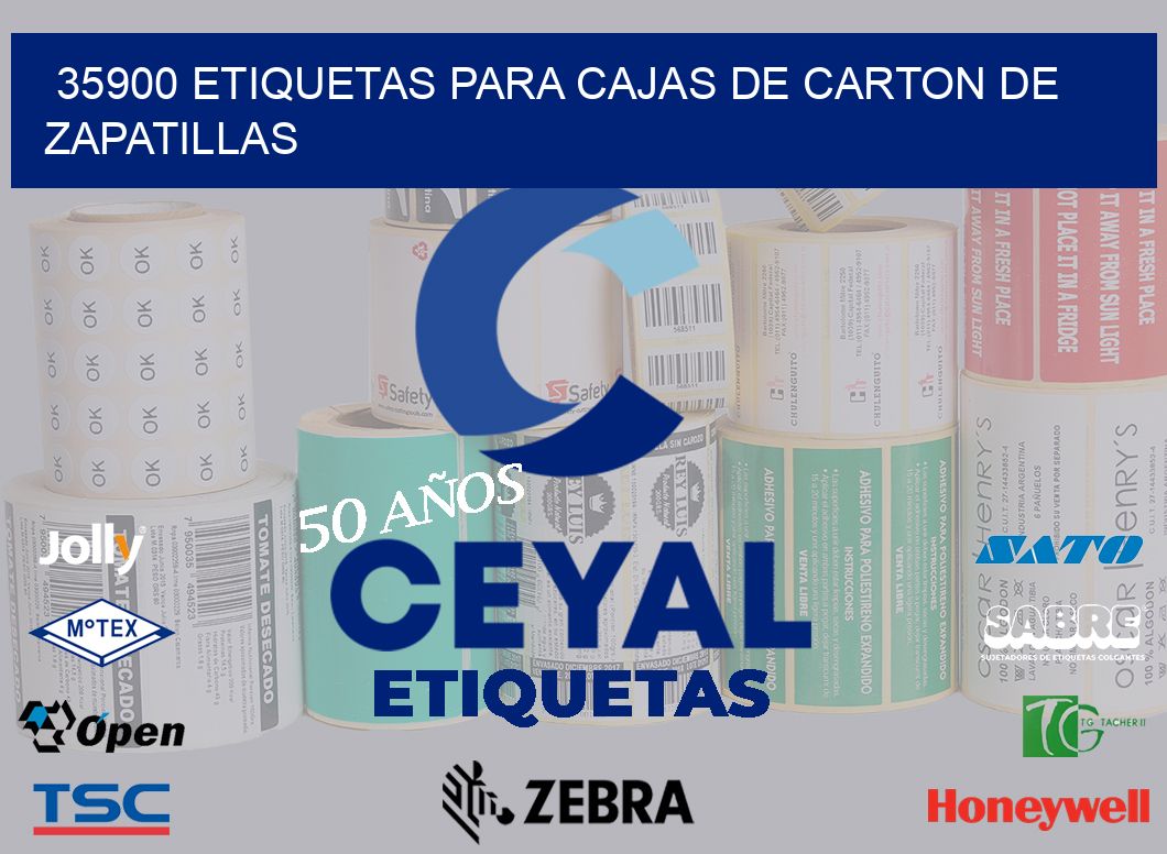 35900 ETIQUETAS PARA CAJAS DE CARTON DE ZAPATILLAS