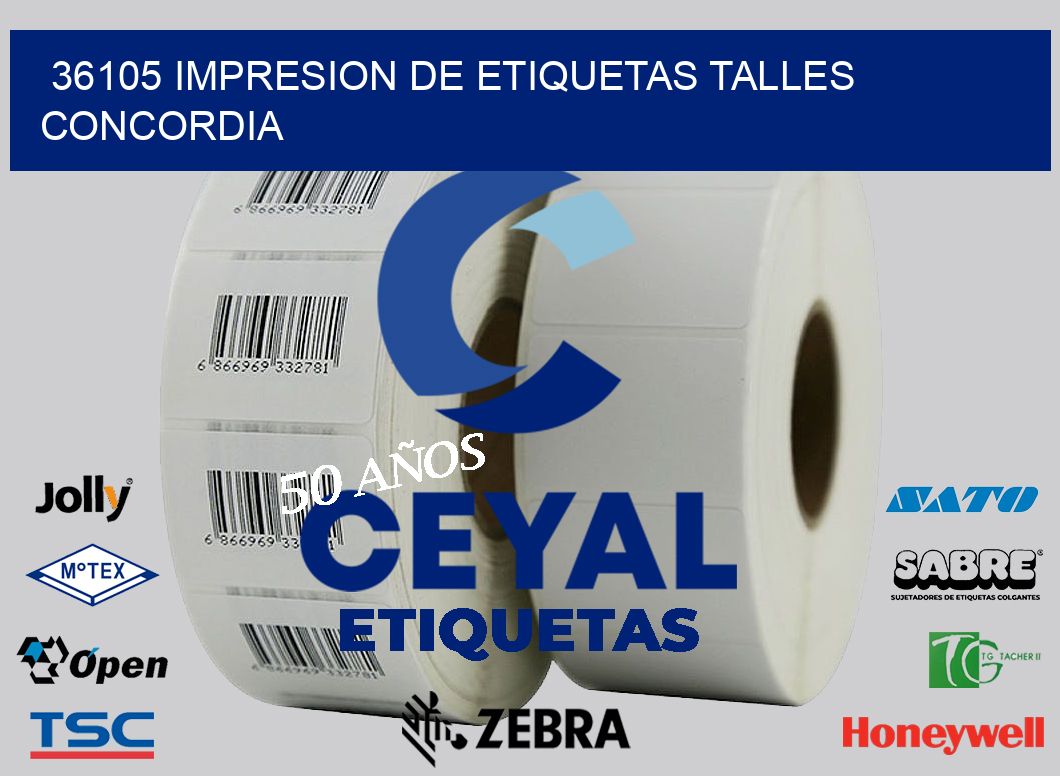 36105 IMPRESION DE ETIQUETAS TALLES CONCORDIA