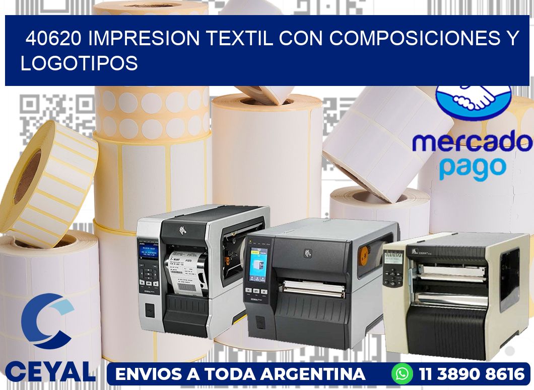 40620 IMPRESION TEXTIL CON COMPOSICIONES Y LOGOTIPOS