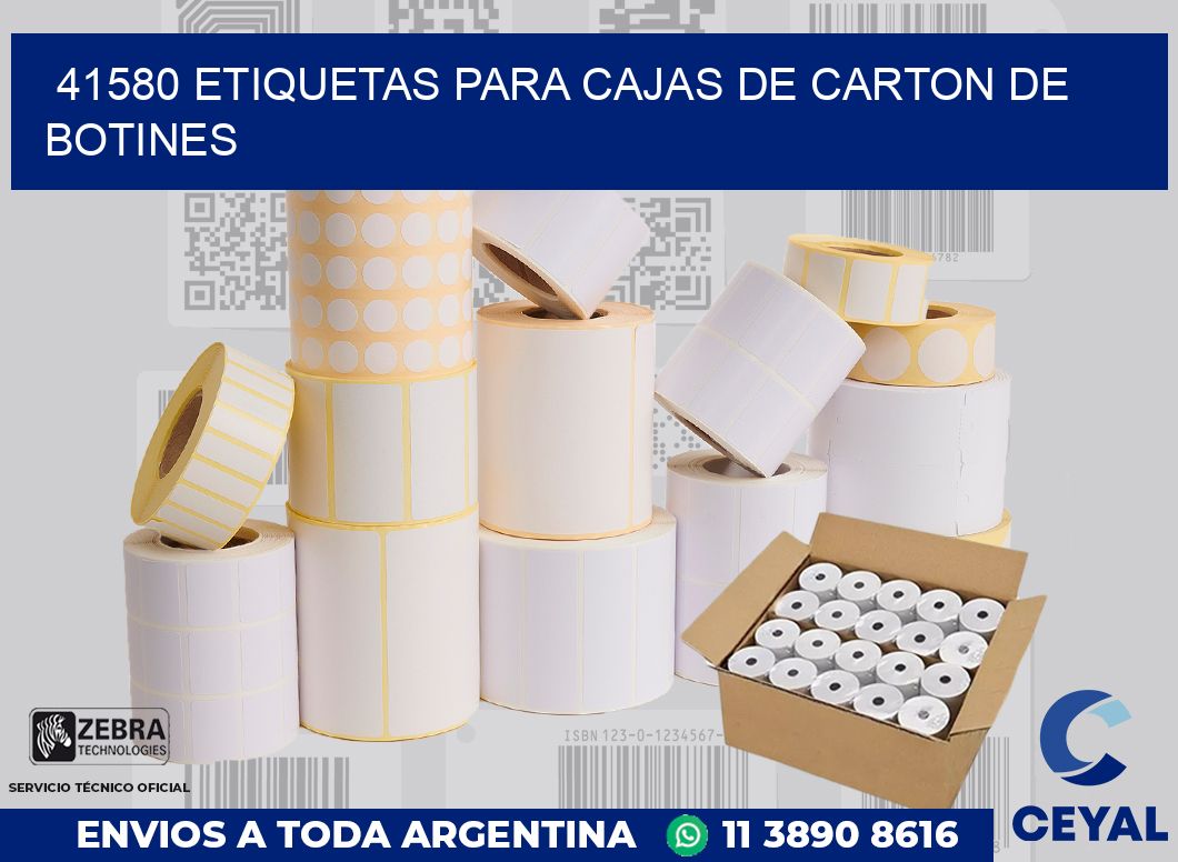 41580 ETIQUETAS PARA CAJAS DE CARTON DE BOTINES