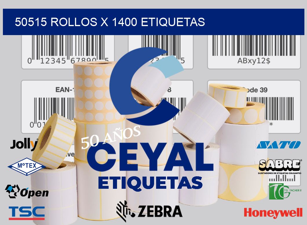 50515 Rollos x 1400 etiquetas