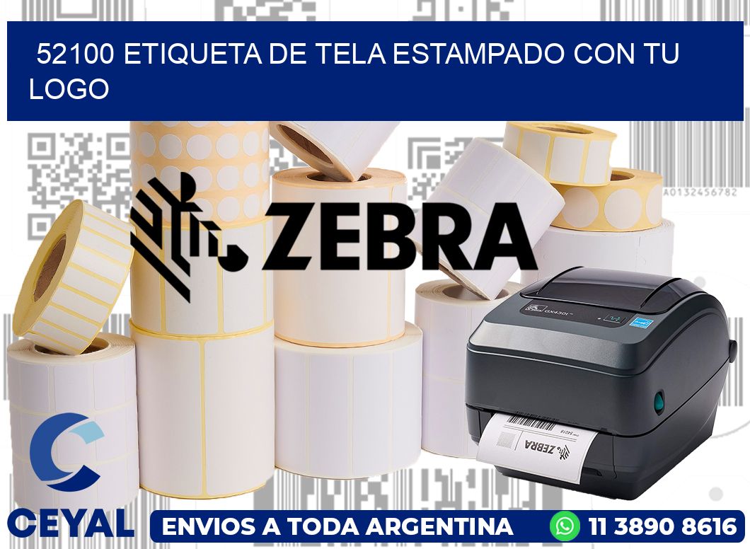 52100 ETIQUETA DE TELA ESTAMPADO CON TU LOGO