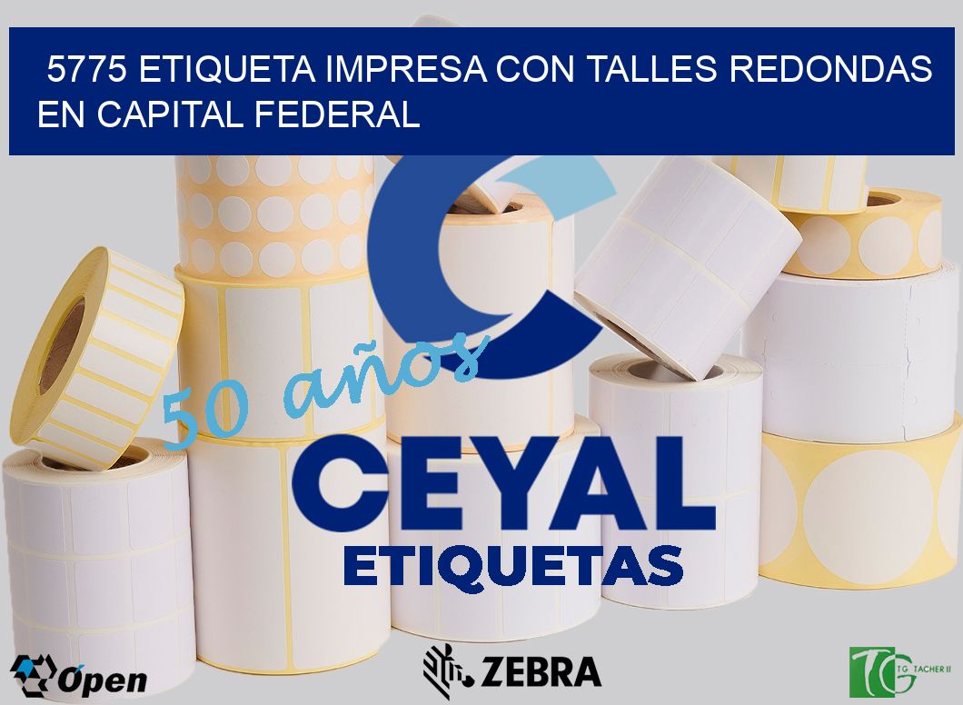 5775 ETIQUETA IMPRESA CON TALLES REDONDAS EN CAPITAL FEDERAL