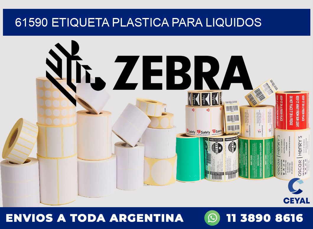 61590 ETIQUETA PLASTICA PARA LIQUIDOS