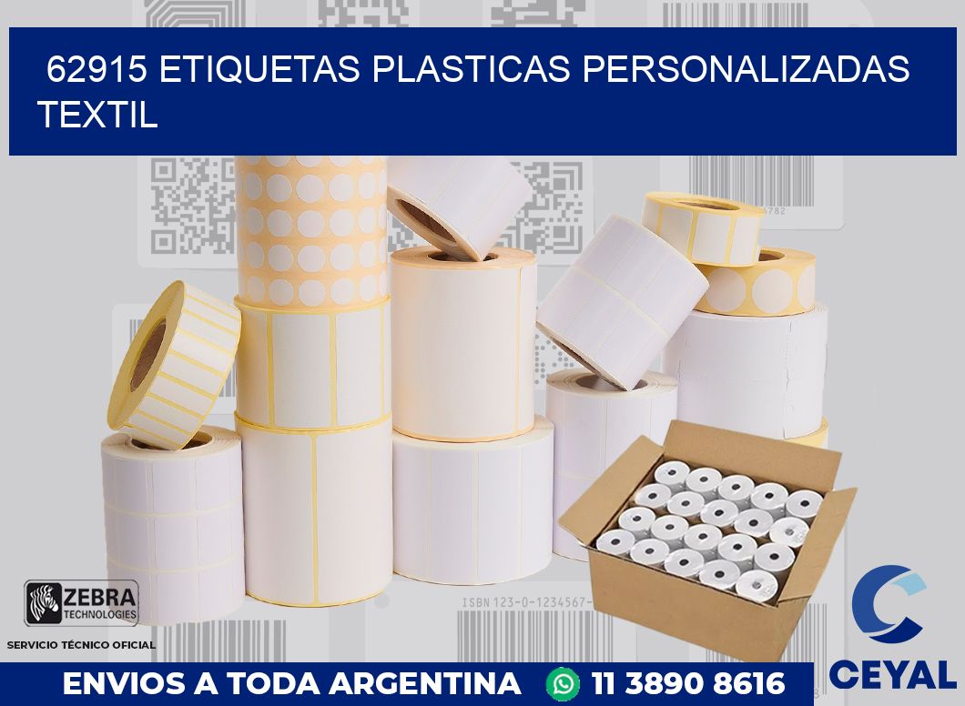 62915 ETIQUETAS PLASTICAS PERSONALIZADAS TEXTIL