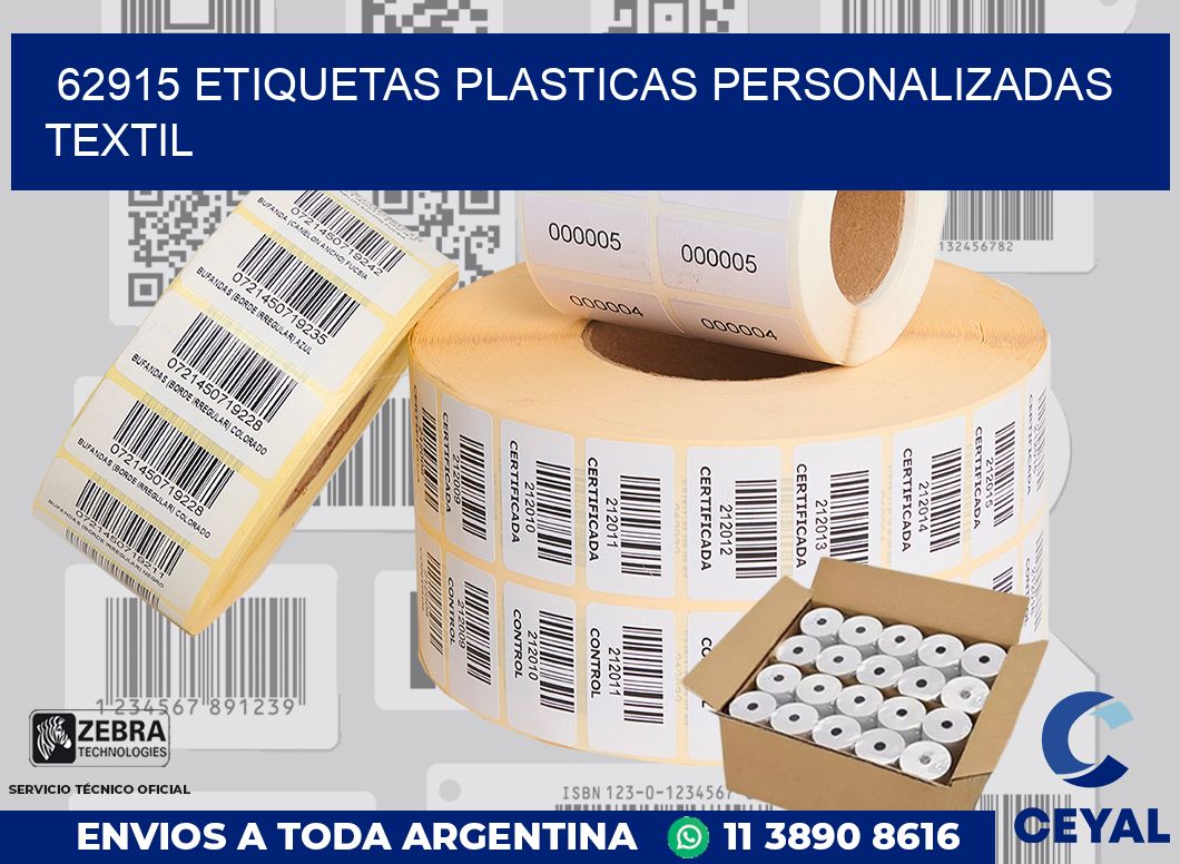 62915 ETIQUETAS PLASTICAS PERSONALIZADAS TEXTIL