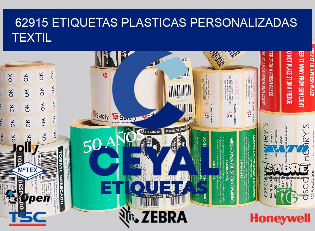 62915 ETIQUETAS PLASTICAS PERSONALIZADAS TEXTIL