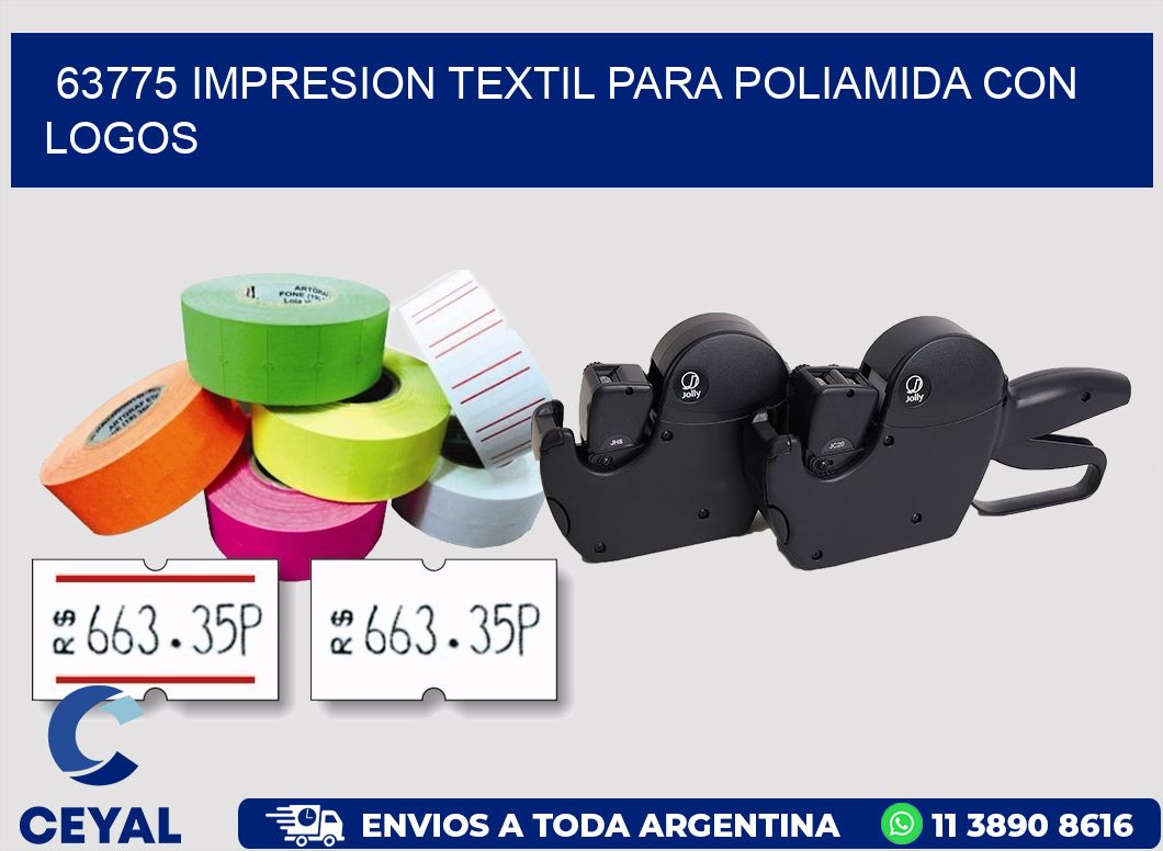 63775 IMPRESION TEXTIL PARA POLIAMIDA CON LOGOS