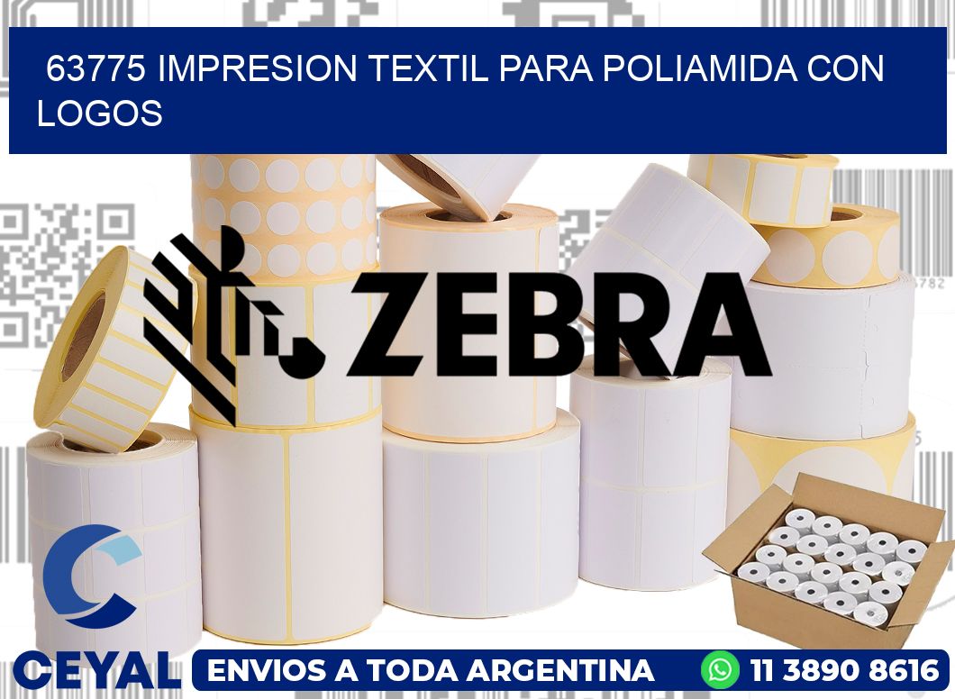 63775 IMPRESION TEXTIL PARA POLIAMIDA CON LOGOS