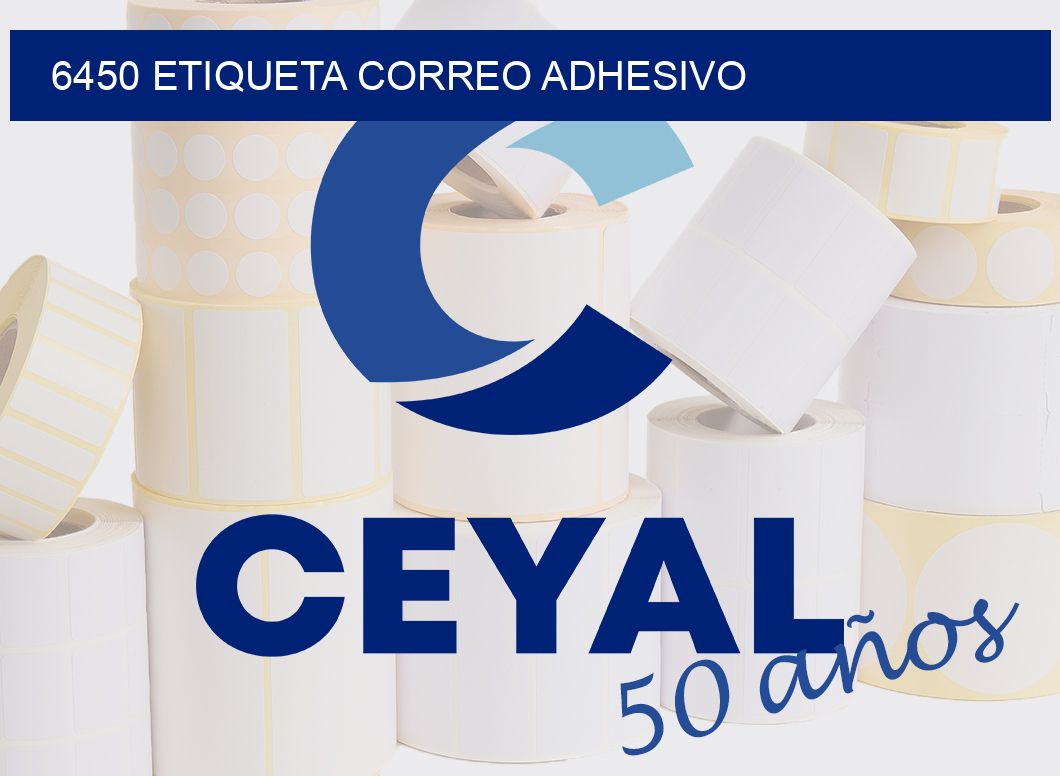 6450 ETIQUETA CORREO ADHESIVO