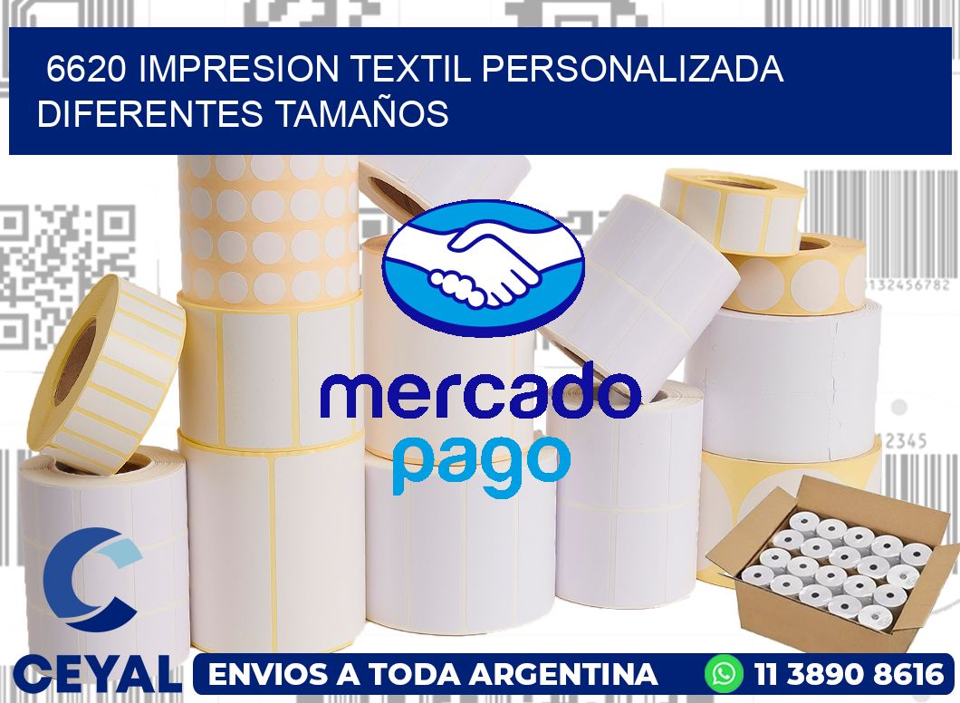 6620 IMPRESION TEXTIL PERSONALIZADA DIFERENTES TAMAÑOS