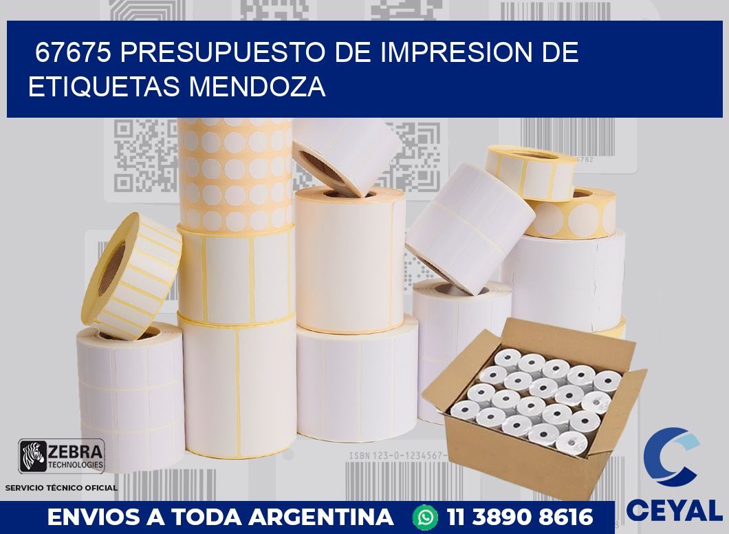 67675 PRESUPUESTO DE IMPRESION DE ETIQUETAS MENDOZA