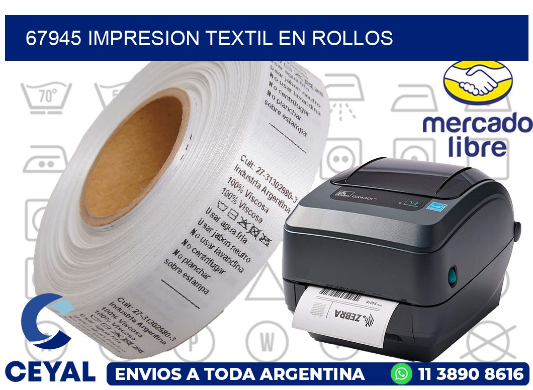 67945 IMPRESION TEXTIL EN ROLLOS