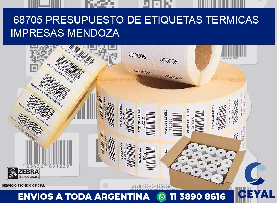 68705 PRESUPUESTO DE ETIQUETAS TERMICAS IMPRESAS MENDOZA