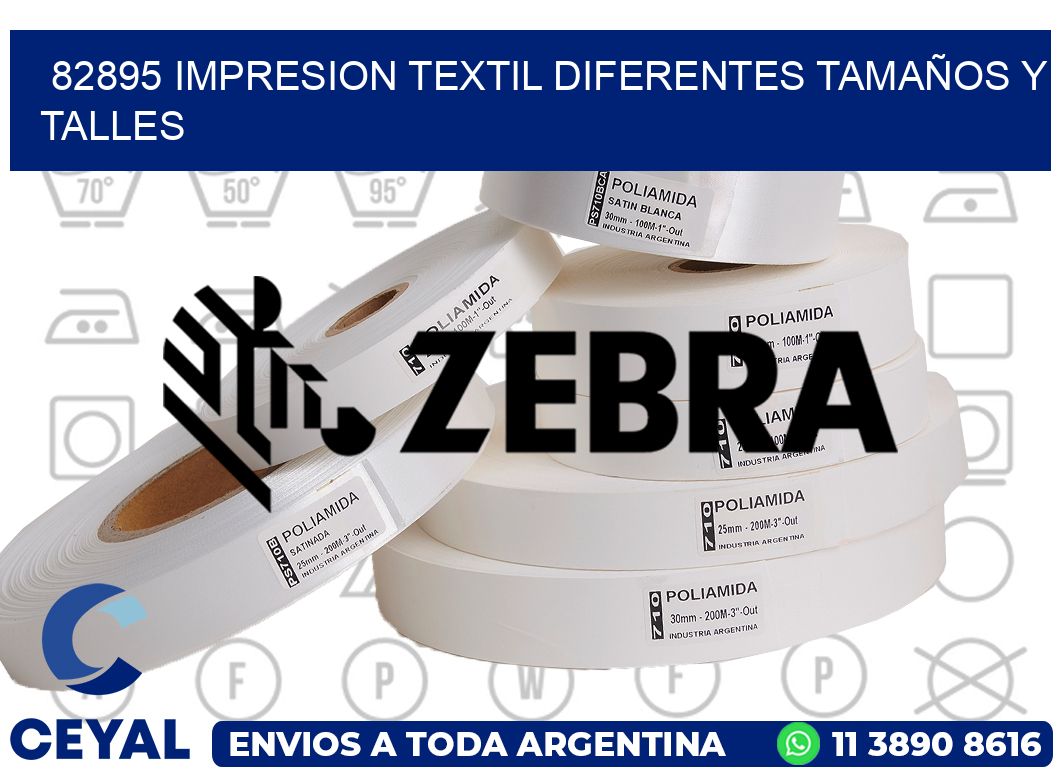 82895 IMPRESION TEXTIL DIFERENTES TAMAÑOS Y TALLES