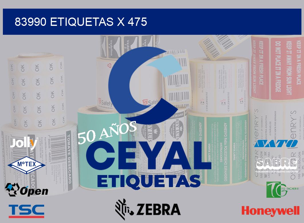 83990 Etiquetas x 475