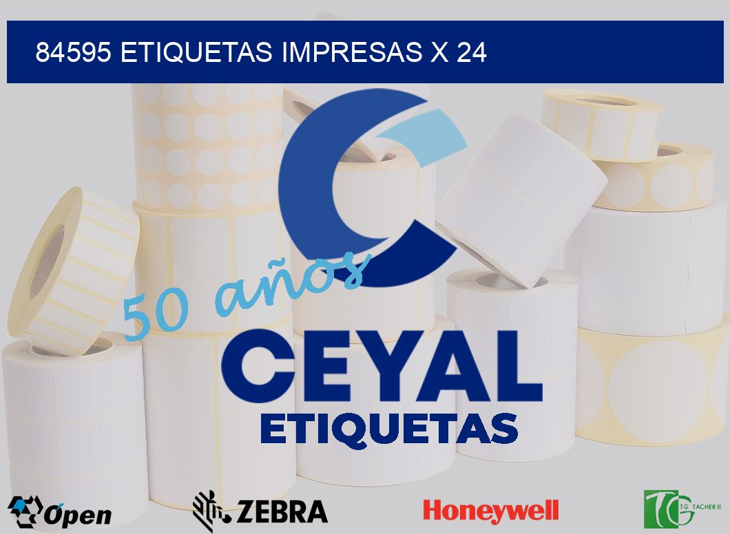 84595 Etiquetas impresas x 24