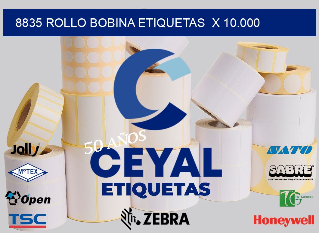 8835 Rollo bobina etiquetas  x 10.000