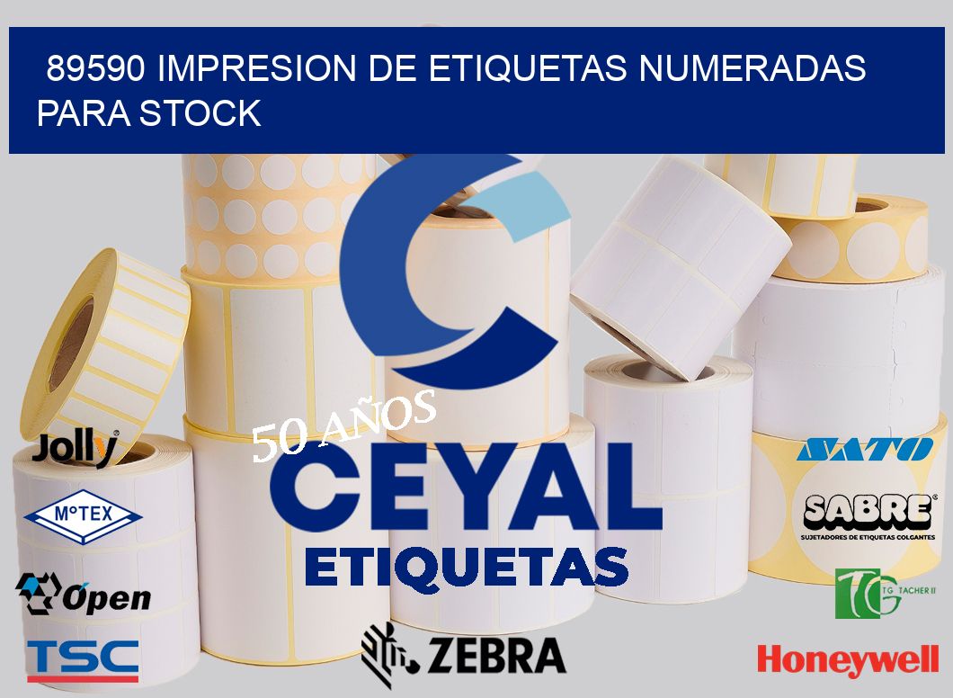89590 IMPRESION DE ETIQUETAS NUMERADAS PARA STOCK