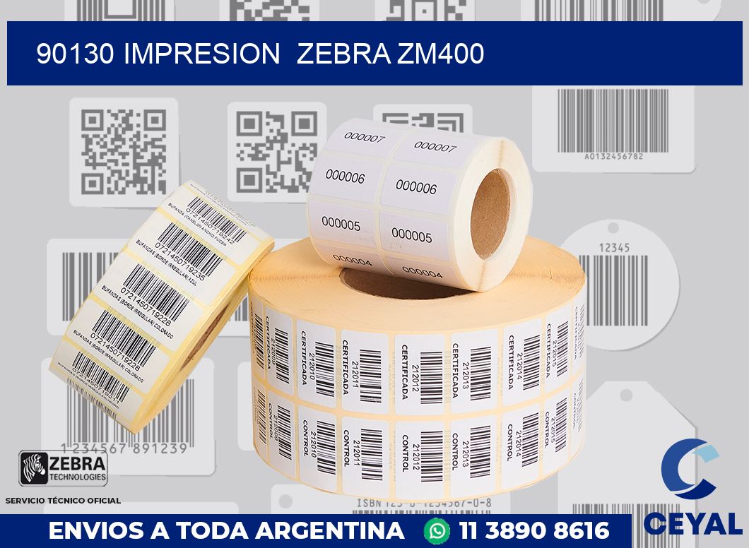 90130 impresion  zebra zm400