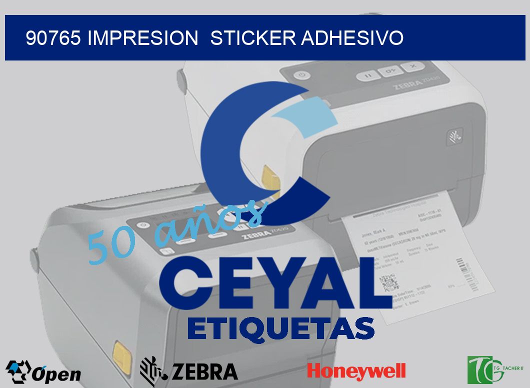 90765 impresion  sticker adhesivo