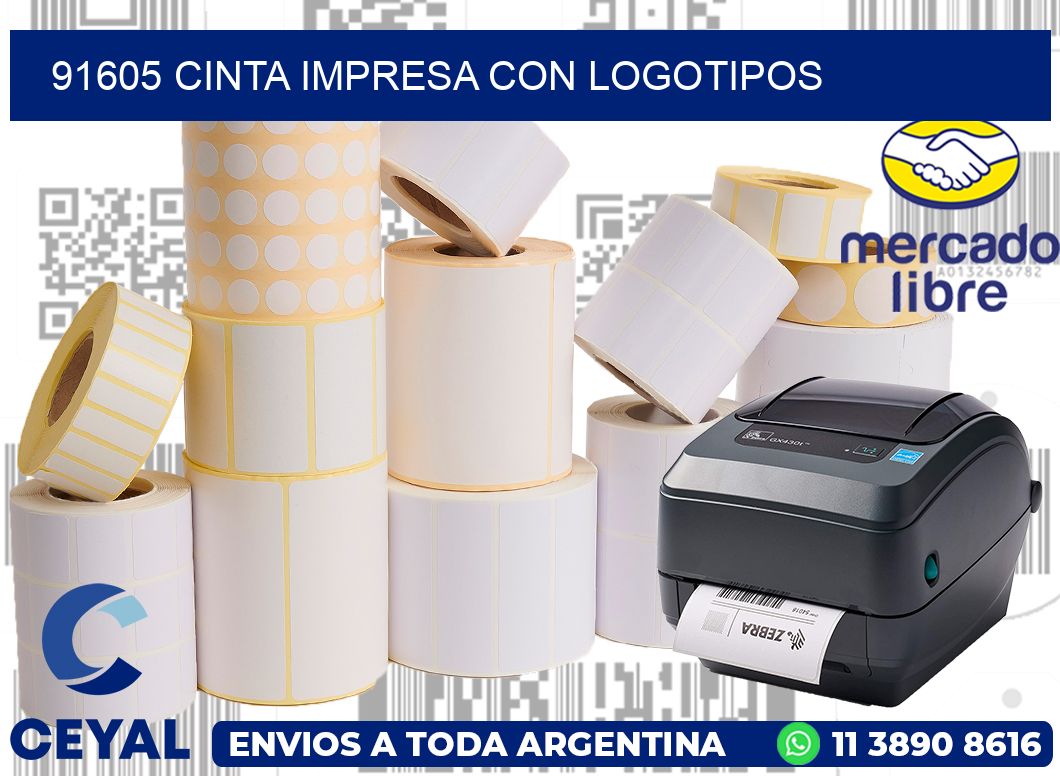 91605 CINTA IMPRESA CON LOGOTIPOS