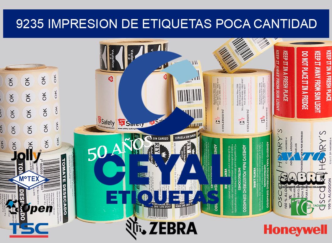 9235 IMPRESION DE ETIQUETAS POCA CANTIDAD