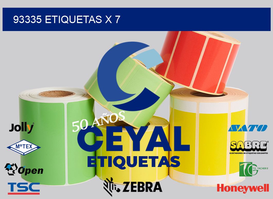 93335 Etiquetas x 7