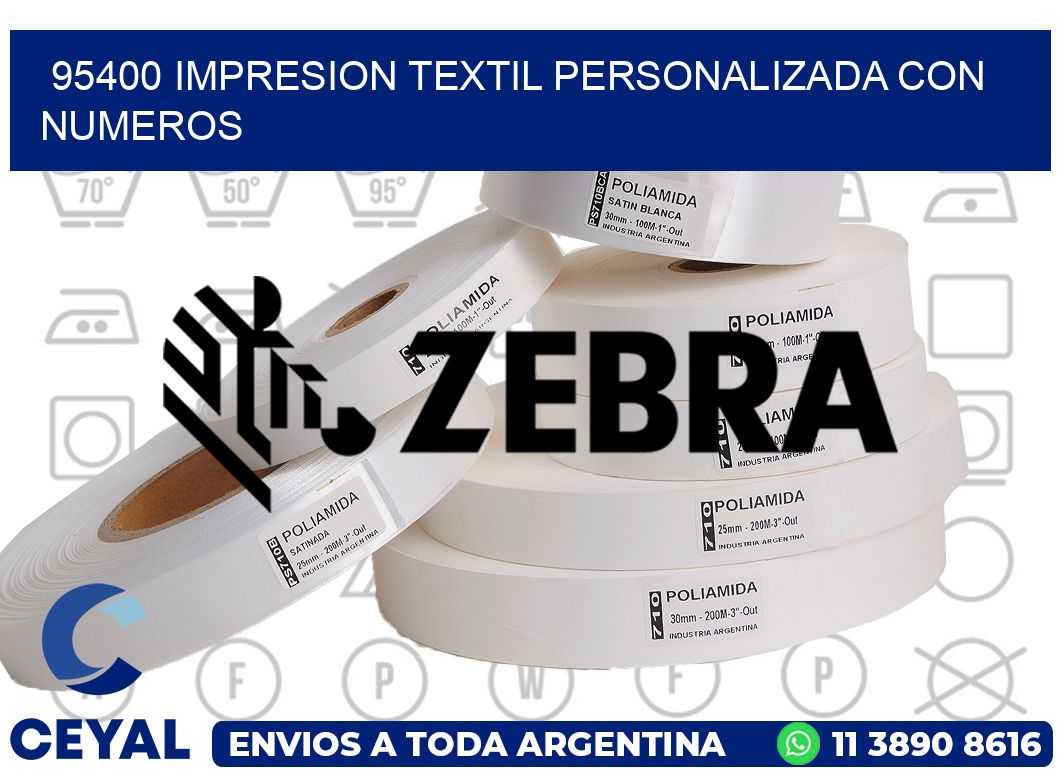 95400 IMPRESION TEXTIL PERSONALIZADA CON NUMEROS