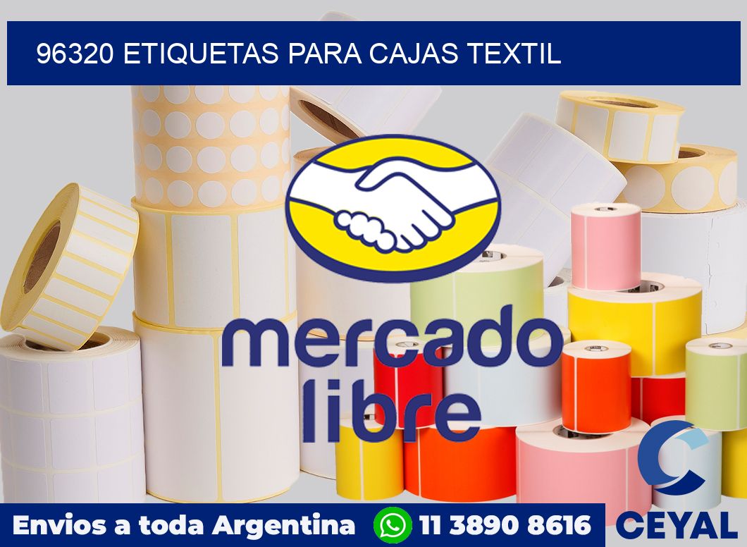 96320 ETIQUETAS PARA CAJAS TEXTIL