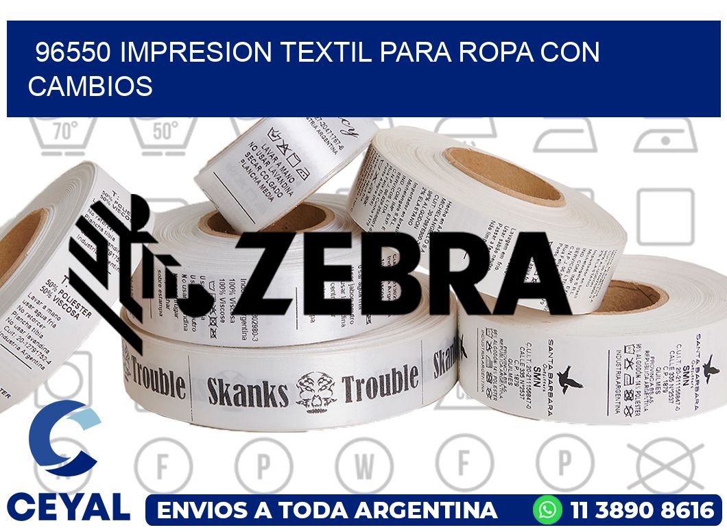 96550 IMPRESION TEXTIL PARA ROPA CON CAMBIOS