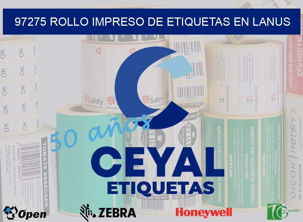 97275 ROLLO IMPRESO DE ETIQUETAS EN LANUS