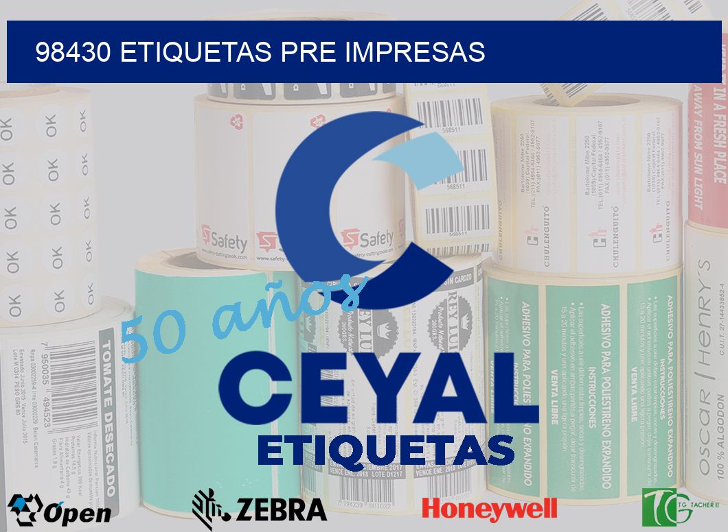 98430 ETIQUETAS PRE IMPRESAS