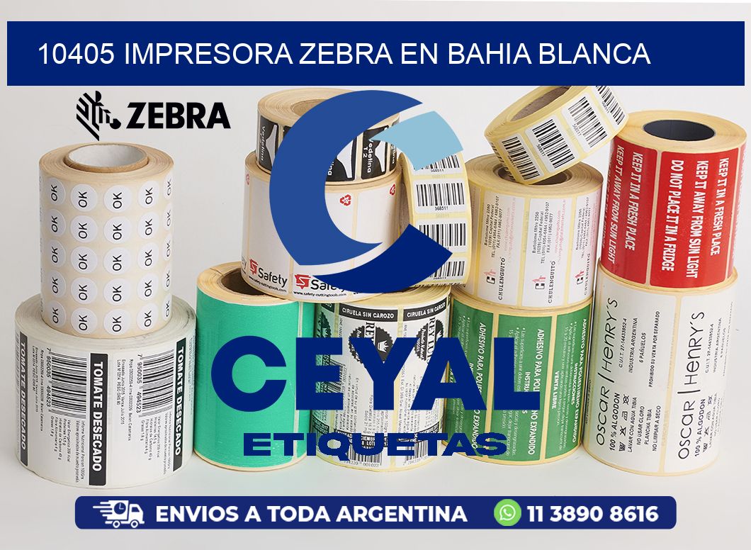 10405 IMPRESORA ZEBRA EN BAHIA BLANCA