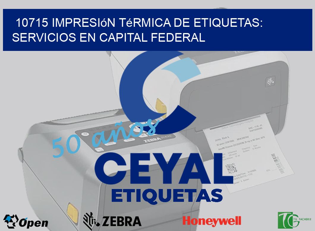 10715 Impresión Térmica de Etiquetas: Servicios en Capital Federal