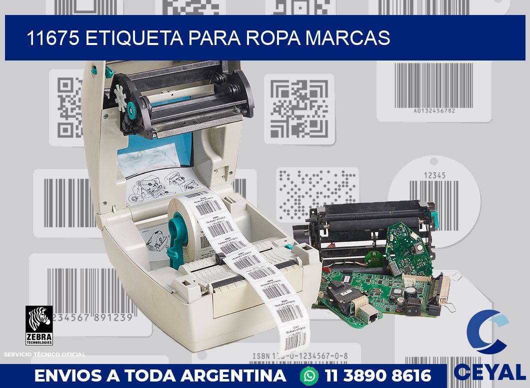 11675 ETIQUETA PARA ROPA MARCAS