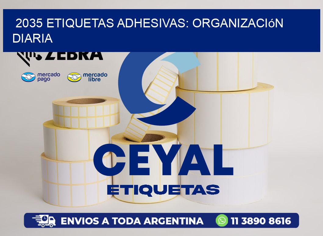 2035 Etiquetas Adhesivas: Organización Diaria