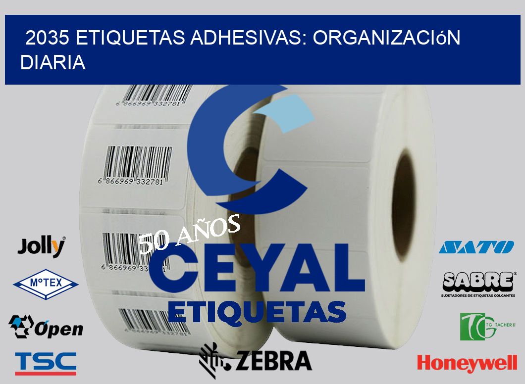 2035 Etiquetas Adhesivas: Organización Diaria