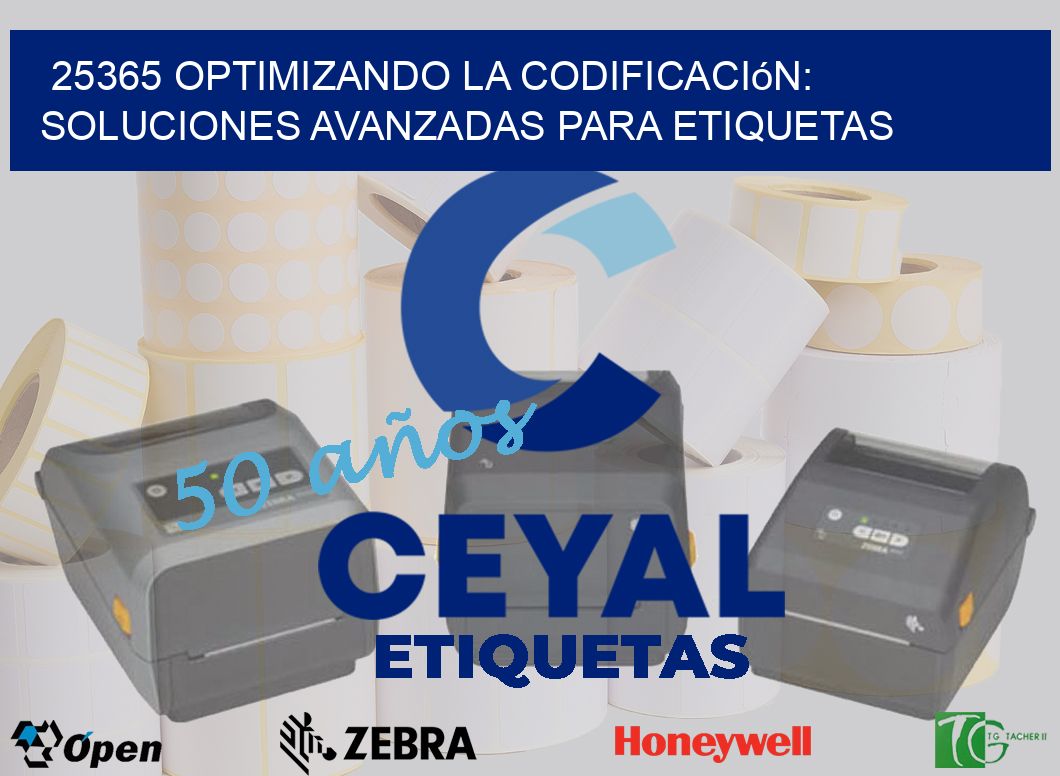 25365 Optimizando la Codificación: Soluciones Avanzadas para Etiquetas