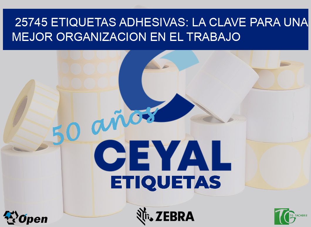 25745 ETIQUETAS ADHESIVAS: LA CLAVE PARA UNA MEJOR ORGANIZACION EN EL TRABAJO